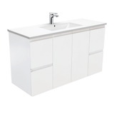 Fienza Dolce Fingerpull Matte 1200mm Vanity wall hung Matte White TCL120Z (4505111461948)