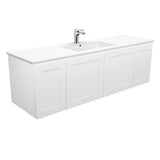 Fienza Dolce Mila 1500mm Wall Hung Vanity Single Bowl White TCL150M