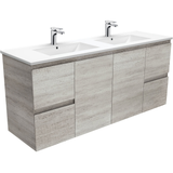 Fienza Dolce Edge Industrial 1500mm Vanity Wall Hung (Double Bowl) Industrial TCL150XD (4505112870972)