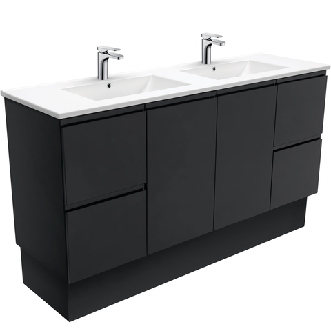 Fienza Dolce Black 1500mm Vanity Kickboard (Double Bowl) Black TCL150ZBKD (4509070032956)