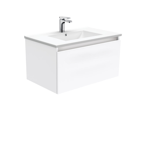 Fienza Dolce Manu 750mm Wall Hung Vanity Unit White TCL75H (4505109987388)