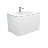 Fienza Dolce Mila 750mm Wall Hung Vanity Unit Left Drawers White TCL75ML