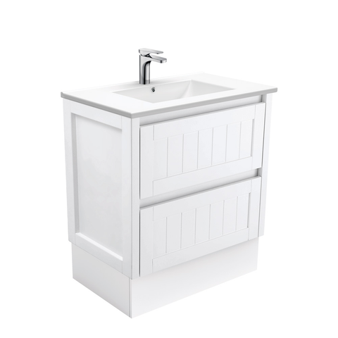 Fienza Dolce Hampton 750mm Vanity Unit on Kickboard White TCL75TK (4505109889084)