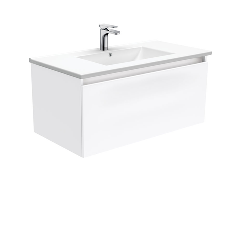 Fienza Dolce Manu 900mm Wall Hung Vanity Unit White TCL90H (4505110020156)
