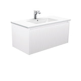 Fienza Dolce Alina Satin White 900 Wall-Hung Vanity TCL90RW