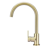 Meir Round Gooseneck Kitchen Mixer Tap Tiger Bronze MK03PD-PVDBB