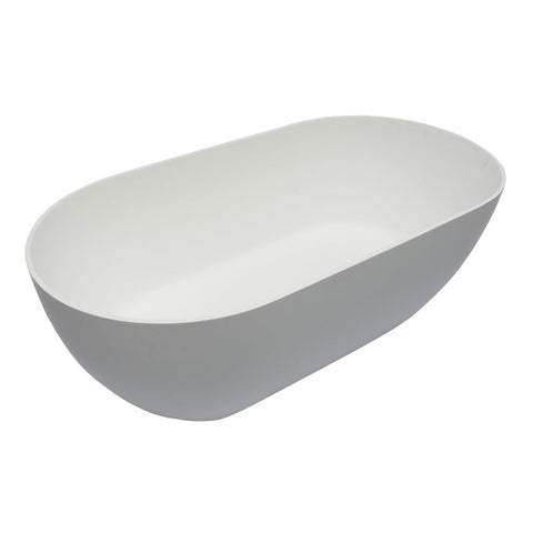 Kaskade Bath Lucia Oval 1700mm Stone Matte White VX12-1700