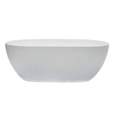 Kaskade Bath Lucia Oval 1700mm Stone Matte White VX12-1700