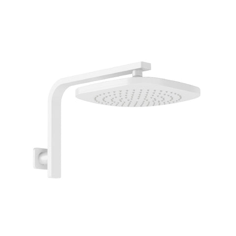 Phoenix Nuage High - Rise Shower Arm & Rose Matte White 129-5300-80