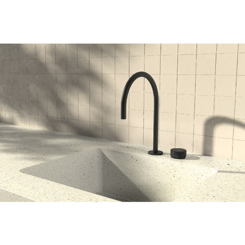 Phoenix Axia Sink Mixer Hob Set Matte Black 117-7550-10