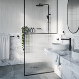 Phoenix Lexi Mk11 Single Towel Rail 800mm Matte Black 123-8030-10