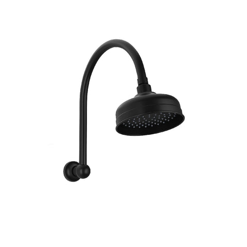 Phoenix Cromford High-Rise Shower Arm & Rose Matte Black 134-5300-10