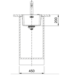 Franke Mythos Single Bowl 340mm Top/ Flush Mount Stainless Steel MYX210-34B