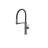 Phoenix Blix Flexible Hose Sink Mixer Round Brushed Carbon 10473100BC