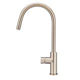 Meir Round Piccola Pull Out Kitchen Mixer Tap Champagne MK17PN-CH