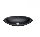 Fienza Above Counter Solid Surface Basin Bahama Matte Black (2530540290108)