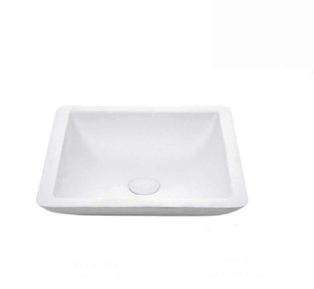 Fienza Above Counter Solid Surface Basin Classique 420 Matte White (2530540355644)