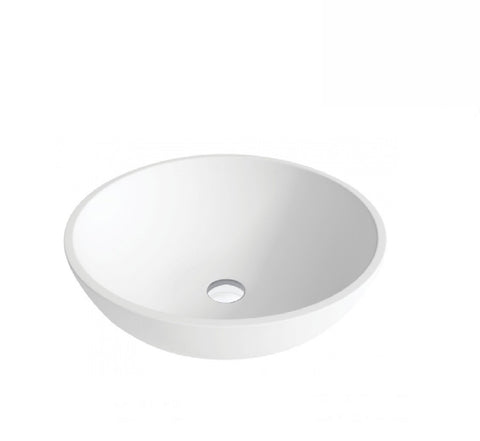 Fienza Lexy Above Counter Solid Surface Basin 380mm Matte White (2530539995196)
