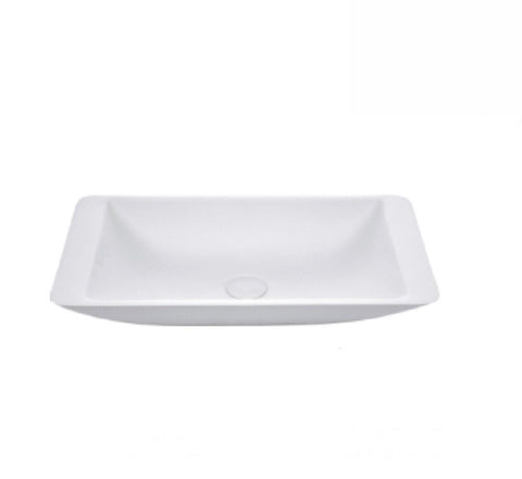 Fienza Above Counter Solid Surface Basin Classique 600 Matte White (2530540421180)