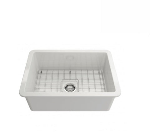 Turner Hastings Butler Cuisine Single Bowl Sink 68 x 48 White (2530554052668)