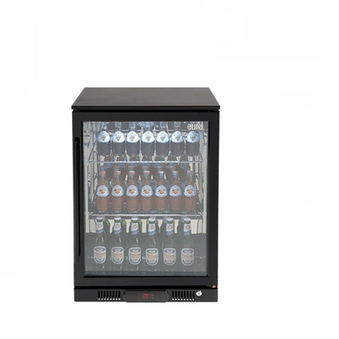 Euro Appliances Beverage Cooler 138L Single Glass Door (RH) Black (4132878680124)