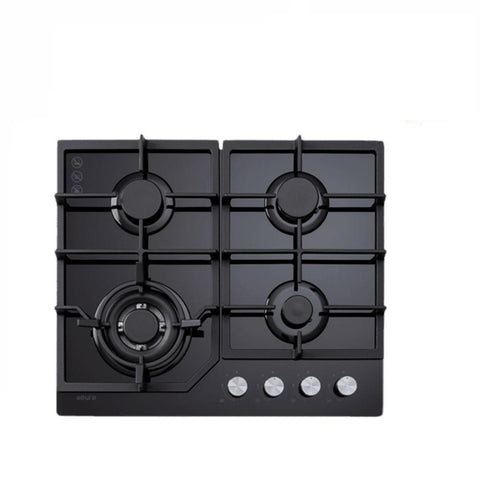 Euro Cooktop (Gas) 600mm Black Glass ECT600GBK (4127245140028)