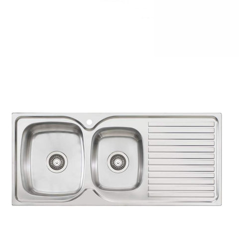 Oliveri Endeavour Sink 1080mm Top Mount Left Hand Bowl Stainless Steel (4129888796732)