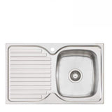 Oliveri Endeavour Sink 770mm Top Mount Right Hand Bowl Stainless Steel (4129888895036)