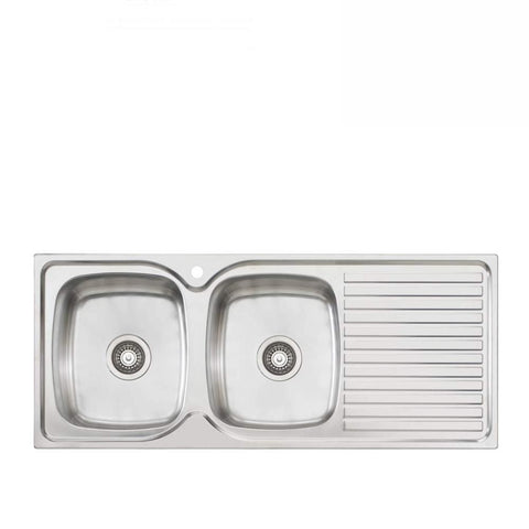 Oliveri Endeavour Sink 1135mm Top Mount Left Hand Bowl Stainless Steel (4129888960572)