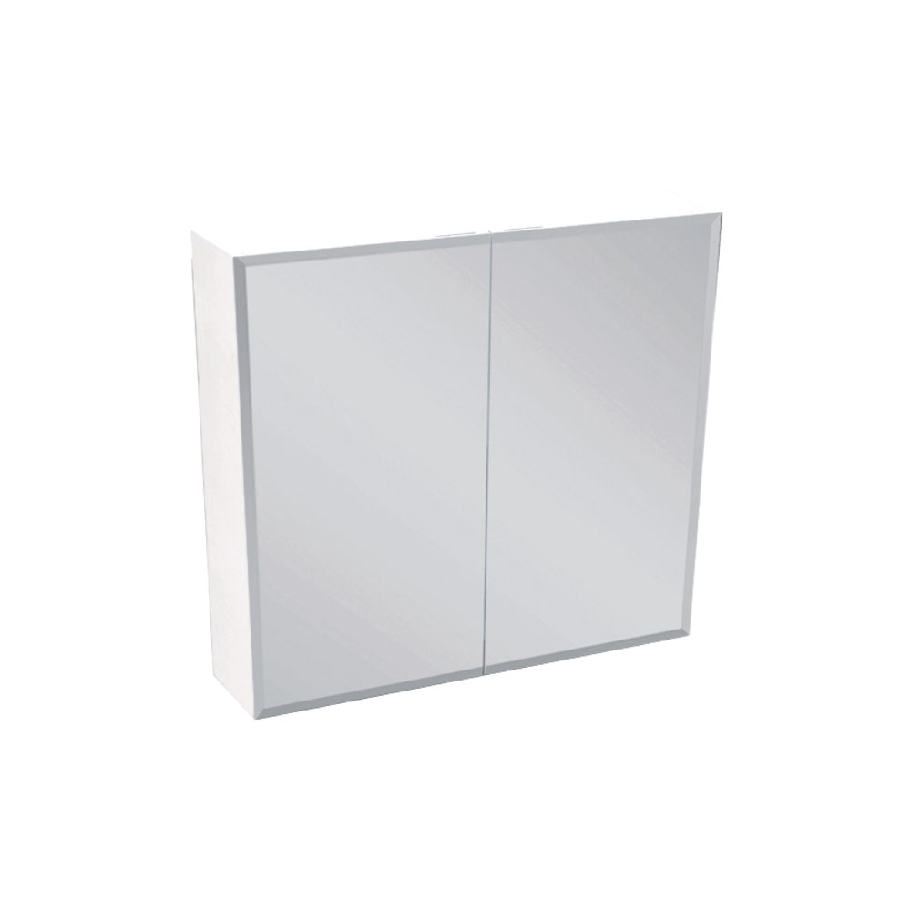 Fienza Mirror Cabinet 750mm Beveled Edge White B750 (4488983019580)