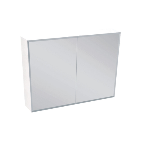 Fienza Mirror Cabinet 900mm Beveled Edge White B900 (4488983052348)
