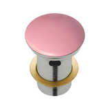 Fienza Pop up waste Ceramic Dome 32mm With Overflow Matte Pink WAS58P (4488980987964)
