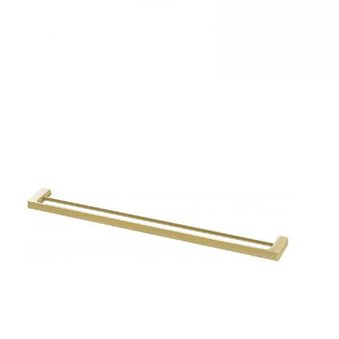 Phoenix Gloss Double Towel Rail 800mm Brushed Gold (4129895579708)