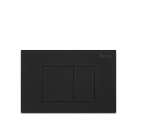 Fienza Flush Plate Matte Black Square Button (2530549301308)