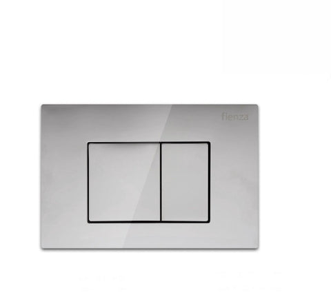Fienza Flush Plate Chrome Square Button (2530549235772)