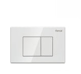 Fienza Flush Plate Gloss White Square Button (2530549399612)