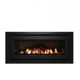 Rinnai 1250 Gas Log Fire in Black with Direct Flue Kit- Natural Gas (2530539569212)