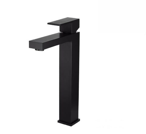 Meir Basin Vessel Mixer Square MB04 Matte Black (2530551201852)