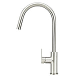 Meir Round Piccola Pull Out Kitchen Mixer Tap Brushed Nickel MK17PD-PVDBN