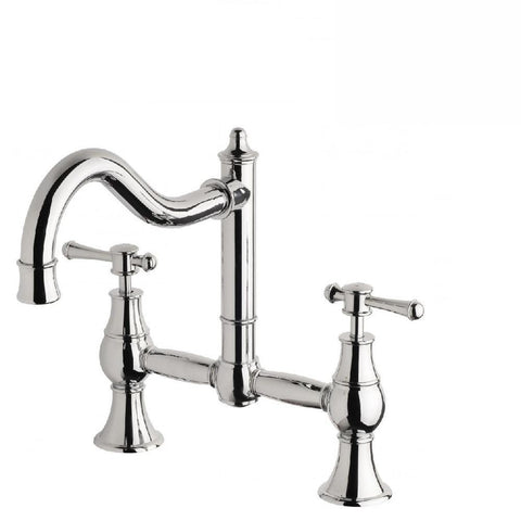 Phoenix Nostalgia Lever Exposed Sink Set Shepherds Crook Chrome (4129898266684)