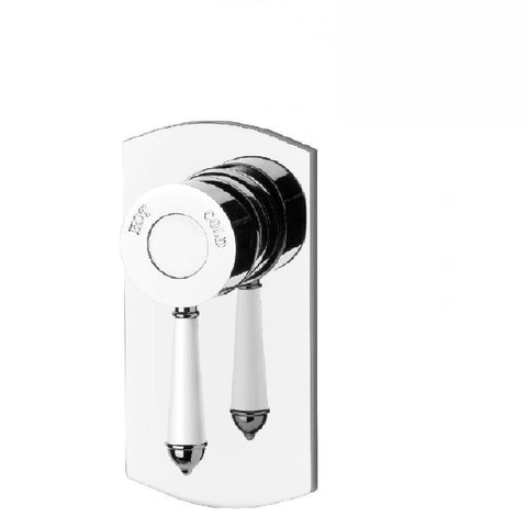 Phoenix Nostalgia Shower/ Wall Mixer Chrome/ White (4129900036156)