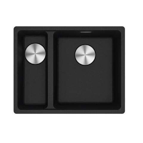 Franke Sink Maris 560mm 1 and 1/2 Bowl Left Hand Flushmount Inc.DT651 Onyx MRG 260/34-15FPC SBL ON