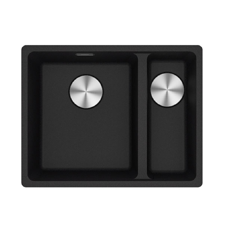 Franke Sink Maris 560mm 1 and 1/2 Bowl Right Hand Flushmount Onyx MRG 260/34-15 SBR ON