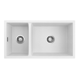 Seima Oros 822 White Sink, 820 x 440mm Medium & Large Bowls (Abovemount or Undermount) No Taphole 191041
