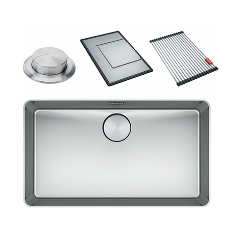Franke Mythos Single Bowl 700mm Top/ Flush Mount Stainless Steel with Accessories MYX210-70FPC