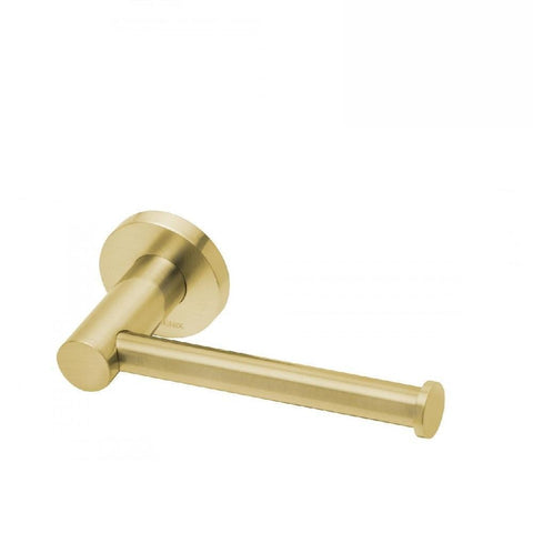 Phoenix Radii Toilet Roll Holder Round Plate Brushed Gold (4129901805628)