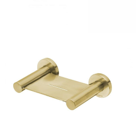 Phoenix Radii Soap Dish Round Plate Brushed Gold (4129902166076)