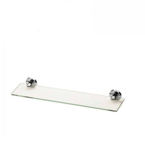 Phoenix Radii Glass Shelf Round Plate Chrome (4129902198844)