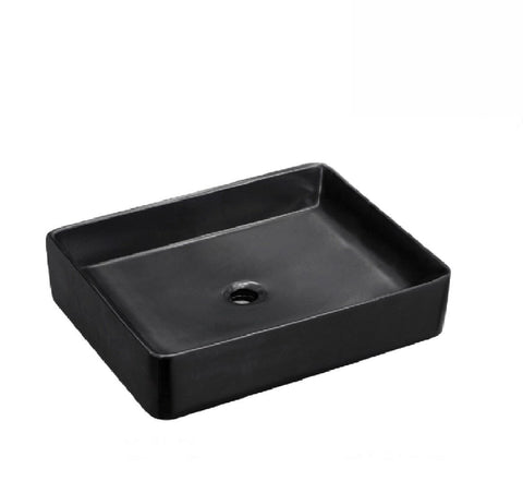 Fienza Above Counter Ceramic Basin Luciana Matte Black (2530540716092)