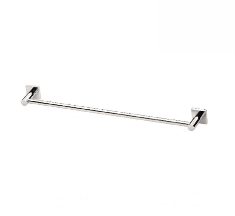 Phoenix Radii Single Towel Rail 600mm Square Plate Chrome (2530534752316)